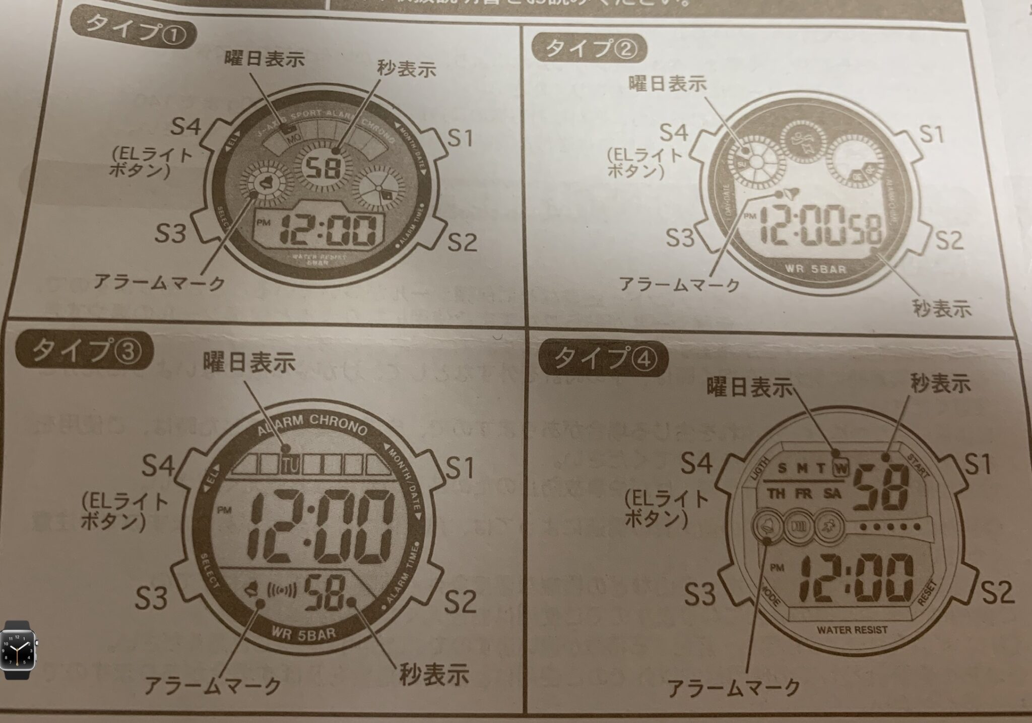 CYBEAT(サイビート) 腕時計。【アラーム】【時報】の止め方と設定を説明書がない人の為に